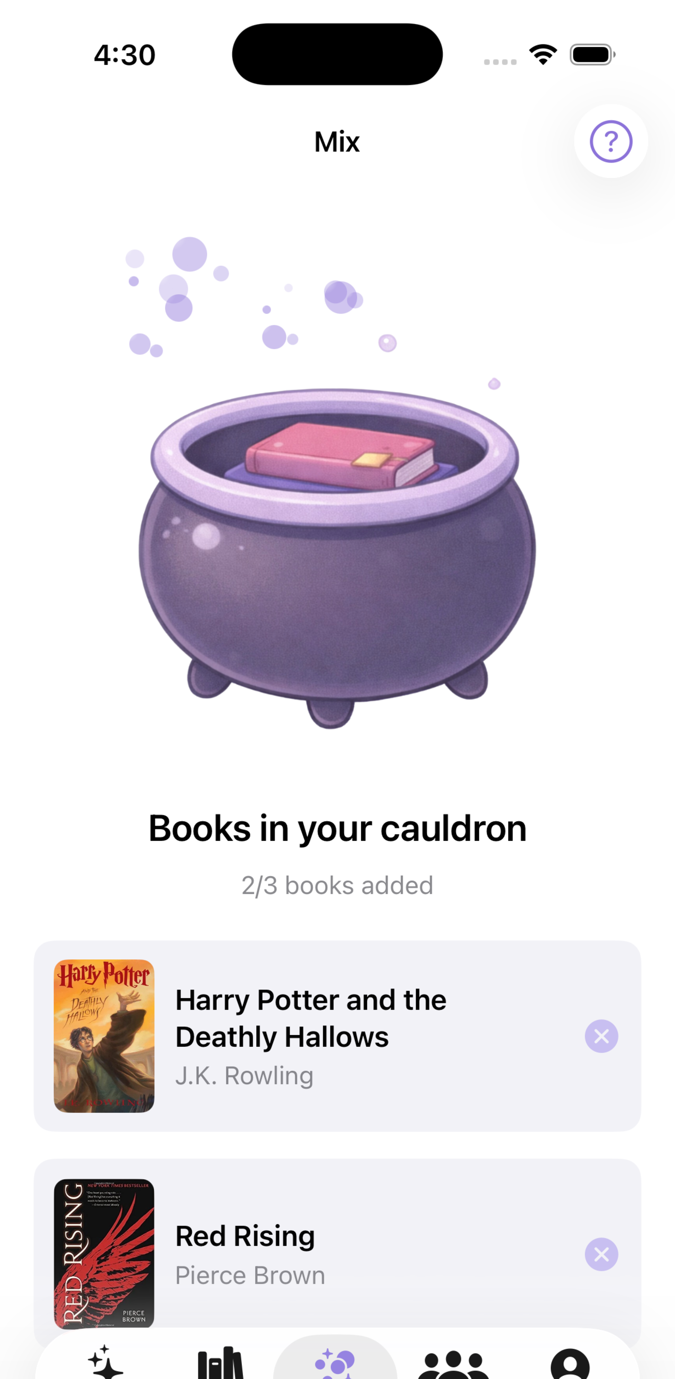 The Cauldron — mix books and brew new recommendations
